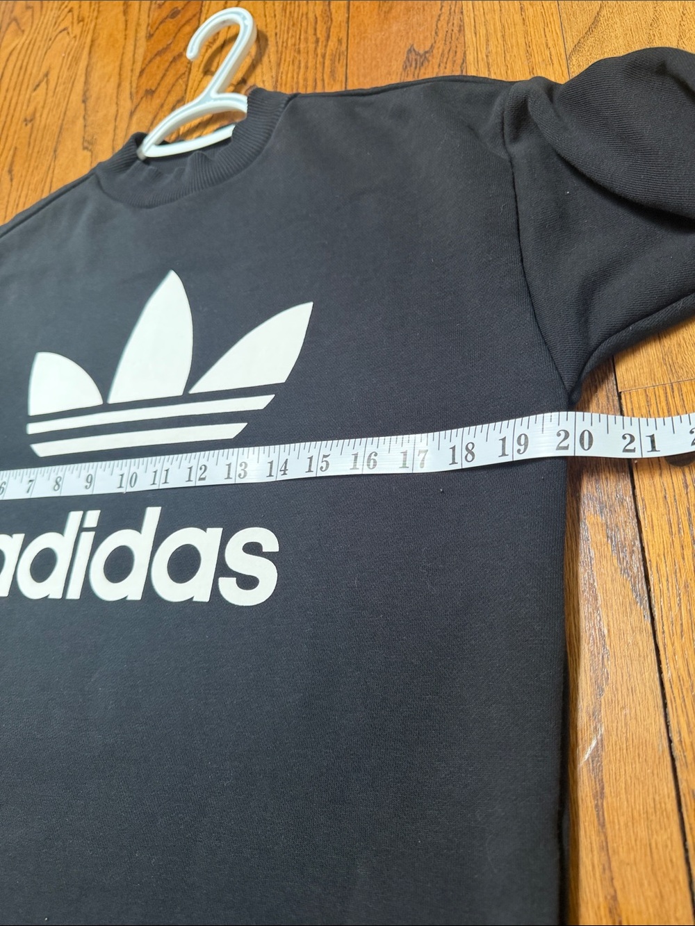 Adidas sz S Classic black white sporty sweatshirt dress - so soft - Picture 7 of 10